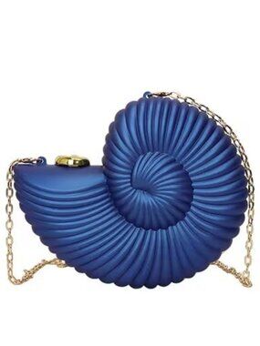 BLUE SHELL BAG